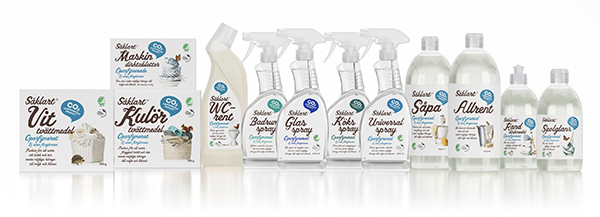 Samlingsbild på varor från Såklart